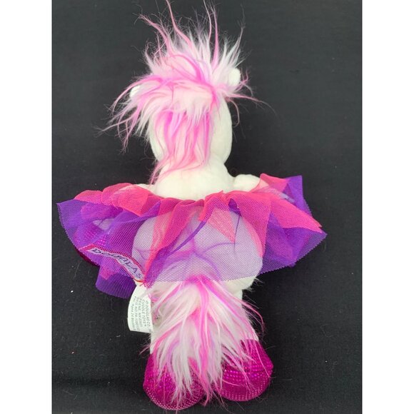 Douglas Cuddle Toys Unicorn with Tutu Pink Purple Accents on White 11" Plush Stu - Picture 6 of 6